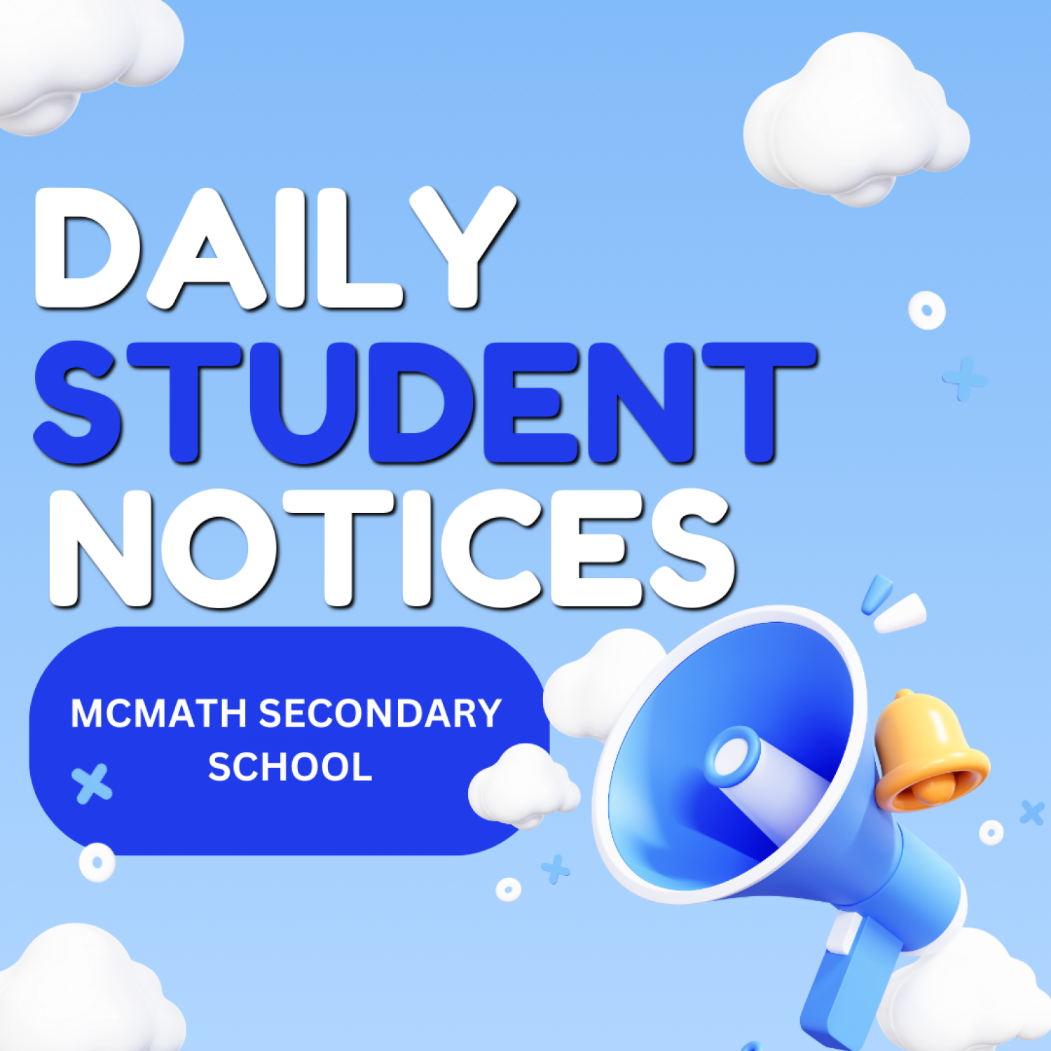 Student Notices December 13th, 2024 École Secondaire R.A. McMath